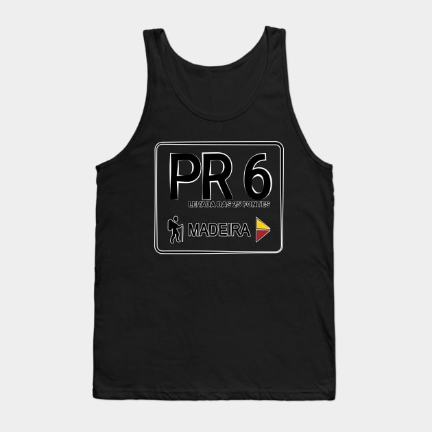 Madeira Island PR6 LEVADA DAS 25 FONTES logo Tank Top by Donaby